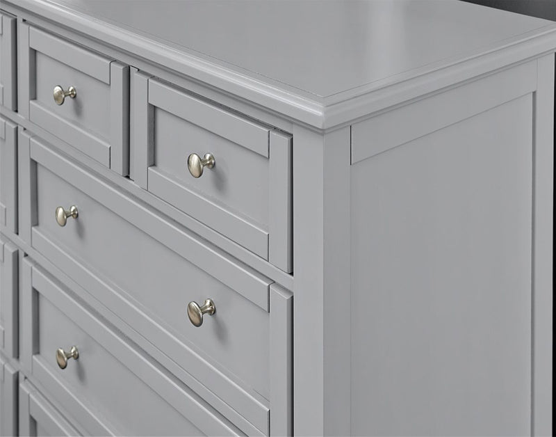 Vaughan-Bassett Bonanza Triple Dresser in Gray - Watson's 87 Furniture (Middlefield,OH)