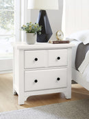 Vaughan Bassett Cool Farmhouse Nightstand in Soft White - Watson's 87 Furniture (Middlefield,OH)