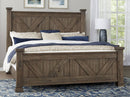 Vaughan Bassett Yosemite Cal King Panel Bed in Smoke - Watson's 87 Furniture (Middlefield,OH)