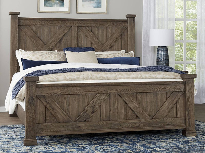Vaughan Bassett Yosemite Cal King Panel Bed in Smoke - Watson's 87 Furniture (Middlefield,OH)