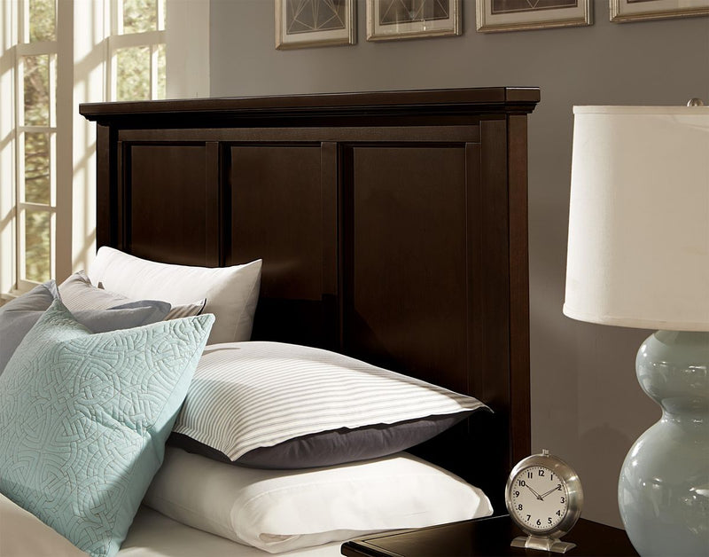 Vaughan-Basset Bonanza Cal. King Mansion Bed in Merlot - Watson's 87 Furniture (Middlefield,OH)