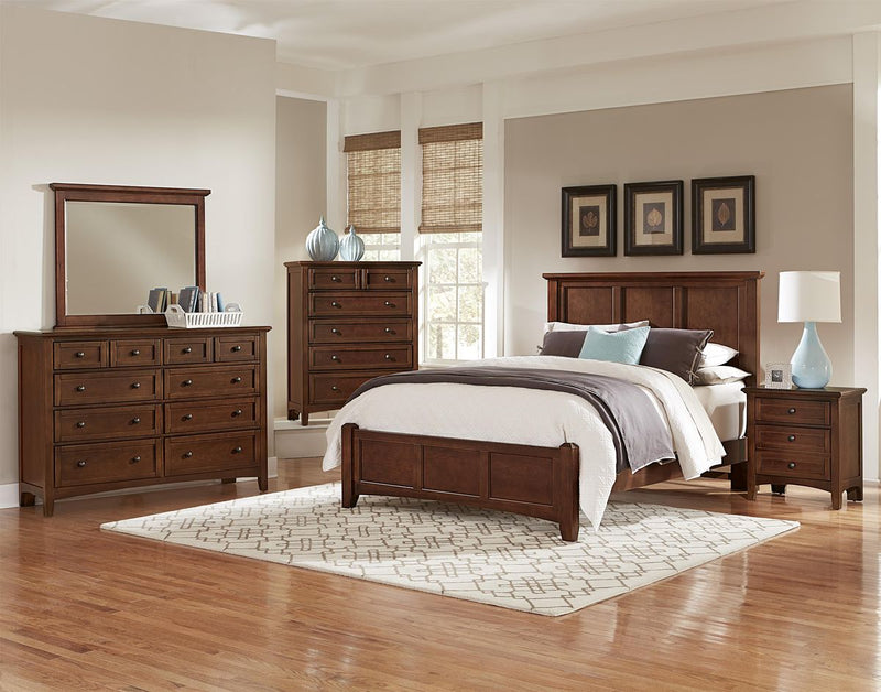 Vaughan-Basset Bonanza 2-Drawer Nightstand in Cherry - Watson's 87 Furniture (Middlefield,OH)