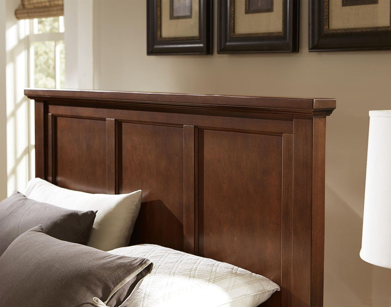 Vaughan-Basset Bonanza Queen Mansion Bed in Cherry - Watson's 87 Furniture (Middlefield,OH)