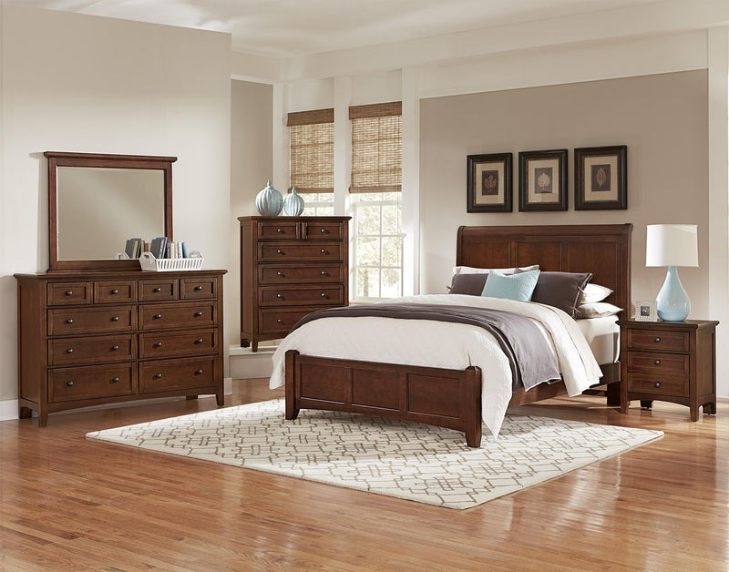 Vaughan-Basset Bonanza 2-Drawer Nightstand in Cherry - Watson's 87 Furniture (Middlefield,OH)