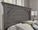 Vaughan Bassett Vista Queen Mansion Bed in Grey Oak - Watson's 87 Furniture (Middlefield,OH)