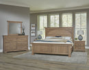 Vaughan Bassett Vista King Mansion Bed in Natural Oak - Watson's 87 Furniture (Middlefield,OH)