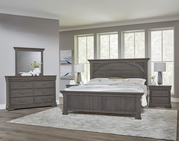 Vaughan Bassett Vista Landscape Mirror in Grey Oak