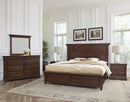 Vaughan Bassett Vista King Mansion Storage Bed in Warm Cherry - Watson's 87 Furniture (Middlefield,OH)