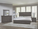Vaughan Bassett Vista King Mansion Storage Bed in Grey Oak - Watson's 87 Furniture (Middlefield,OH)