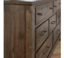 Vaughan-Bassett Cool Rustic 7 Drawer Dresser in Mink - Watson's 87 Furniture (Middlefield,OH)