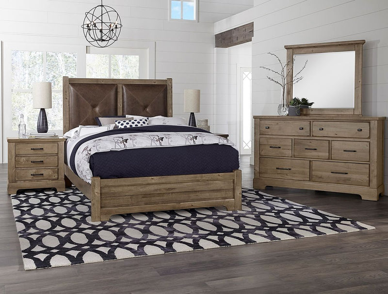 Vaughan-Bassett Cool Rustic 7 Drawer Dresser in Stone Grey - Watson's 87 Furniture (Middlefield,OH)