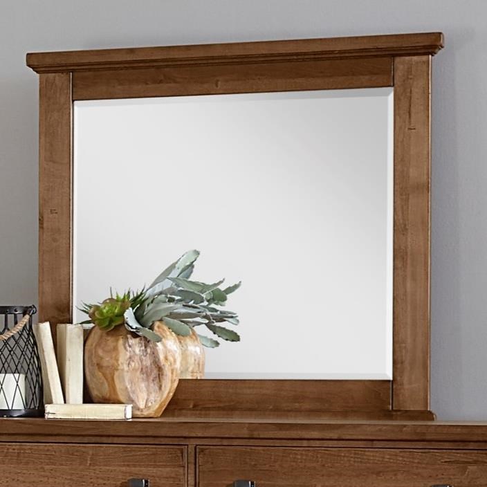 Vaughan-Bassett Cool Rustic Landscape Mirror in Amber - Watson's 87 Furniture (Middlefield,OH)