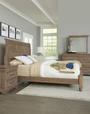 Vaughan Bassett Vista Queen Sleigh Bed in Natural Oak - Watson's 87 Furniture (Middlefield,OH)