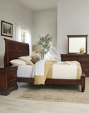 Vaughan Bassett Vista King Sleigh Bed in Warm Cherry - Watson's 87 Furniture (Middlefield,OH)